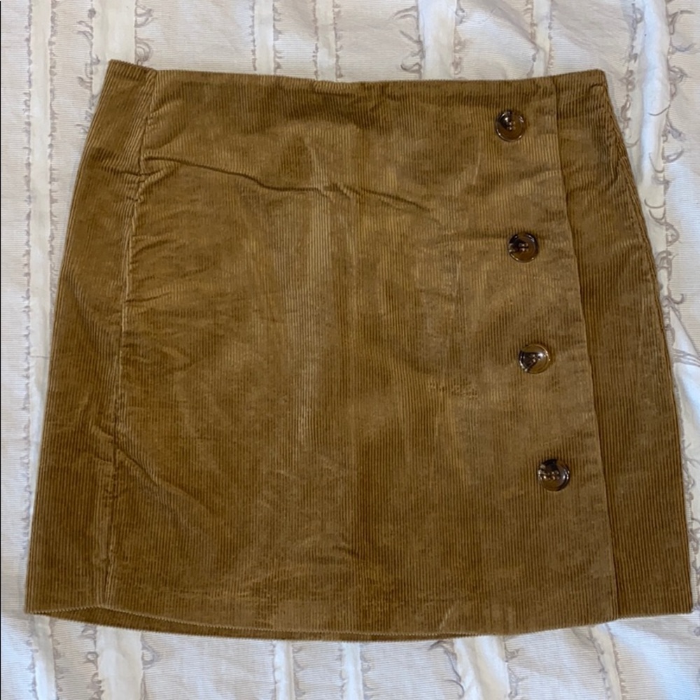 Brown corduroy skirt